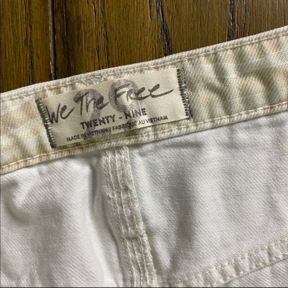 We the Free Bailey denim skirt cream zebra - Picture 6 of 10